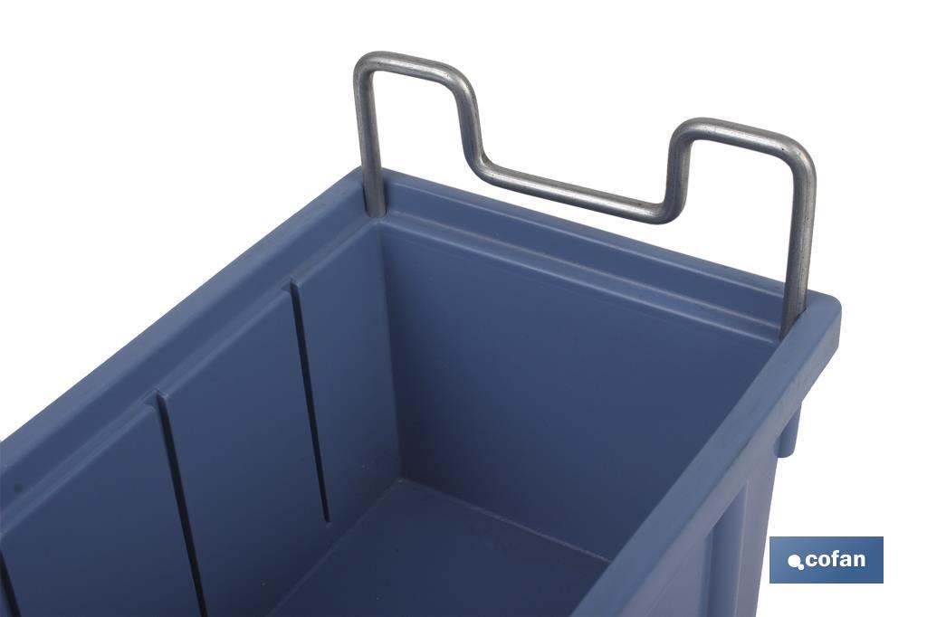 Blue polypropylene storage bin | Different sizes to choose from | Suitable for shop counters and shelves - Cofan