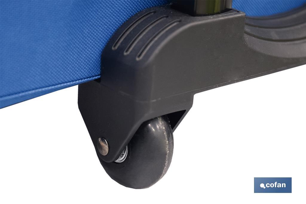 TROLLEY de ferramentas com vários bolsos e rodas resistentes | Dimensões: 45 x 24 x 42 cm - Cofan