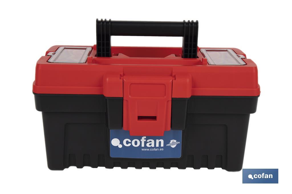 Caixa de ferramentas semi-profissional com fechos ABS | Disponível em vários tamanhos - Cofan
