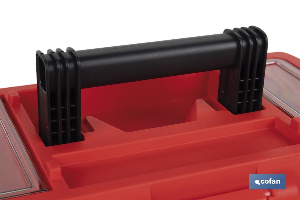 Caixa de ferramentas semi-profissional com fechos ABS | Disponível em vários tamanhos - Cofan