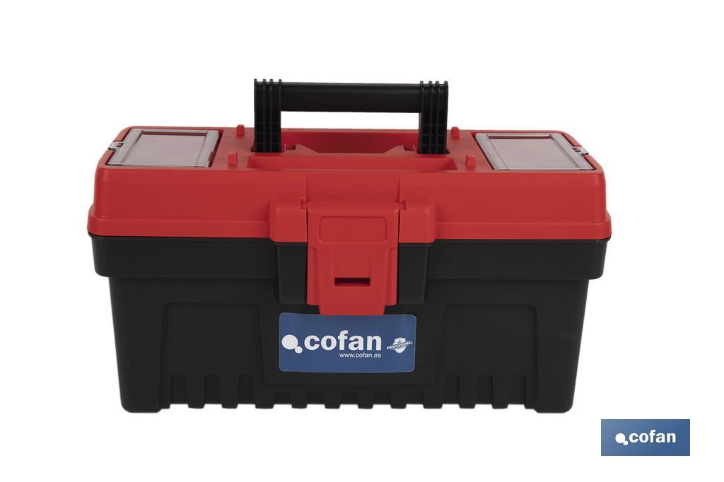 Caixa de ferramentas semi-profissional com fechos ABS | Disponível em vários tamanhos - Cofan