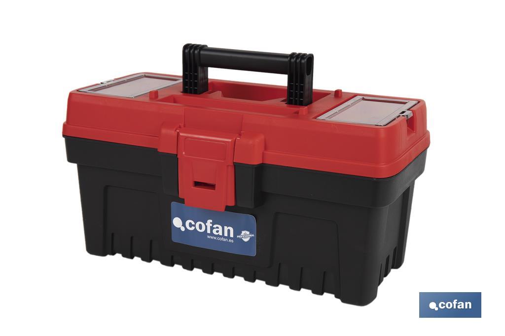 Caixa de ferramentas semi-profissional com fechos ABS | Disponível em vários tamanhos - Cofan
