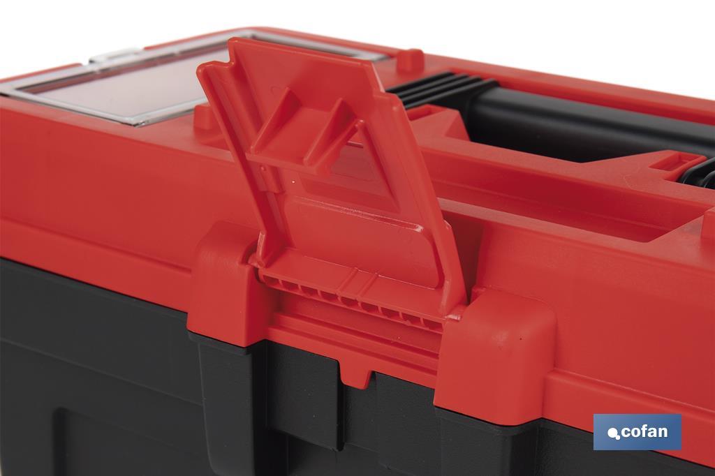 Caixa de ferramentas semi-profissional com fechos ABS | Disponível em vários tamanhos - Cofan