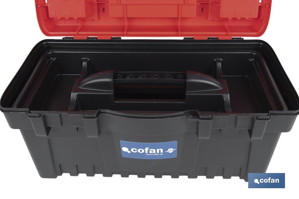 Caixa de ferramentas semi-profissional com fechos ABS | Disponível em vários tamanhos - Cofan