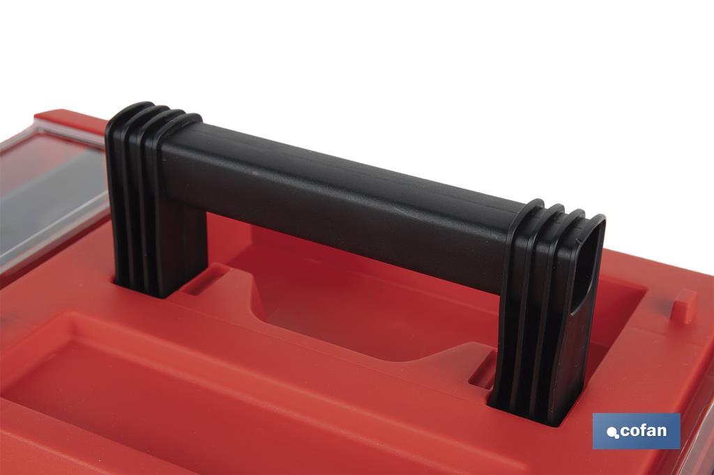 Caixa de ferramentas semi-profissional com fechos ABS | Disponível em vários tamanhos - Cofan