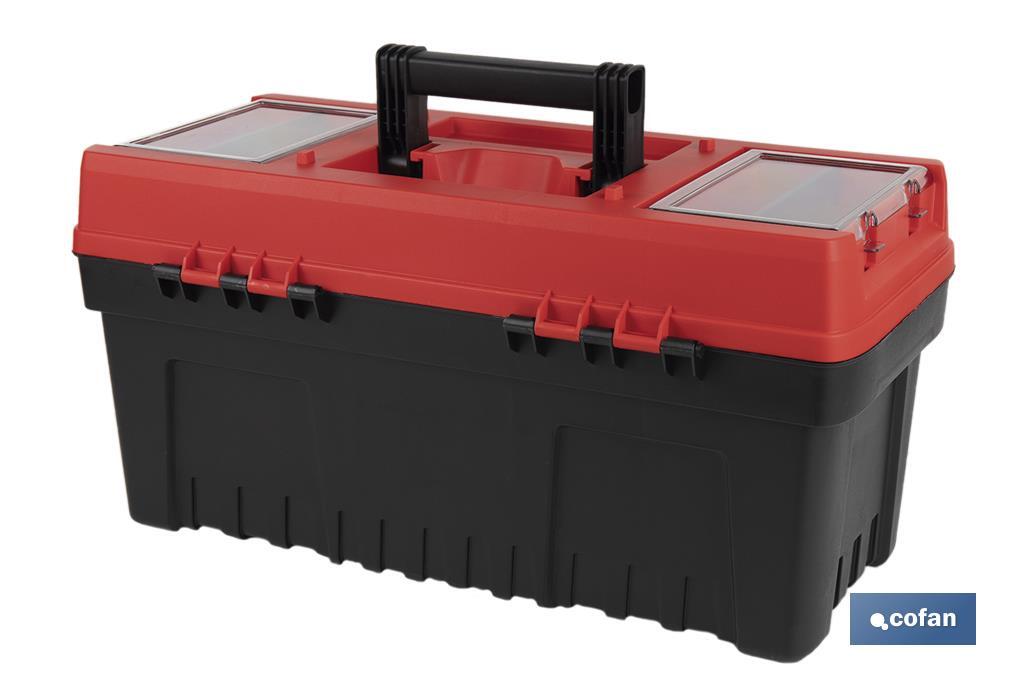 Caixa de ferramentas semi-profissional com fechos ABS | Disponível em vários tamanhos - Cofan