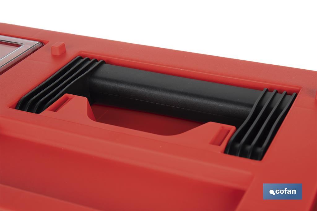Caixa de ferramentas semi-profissional com fechos ABS | Disponível em vários tamanhos - Cofan