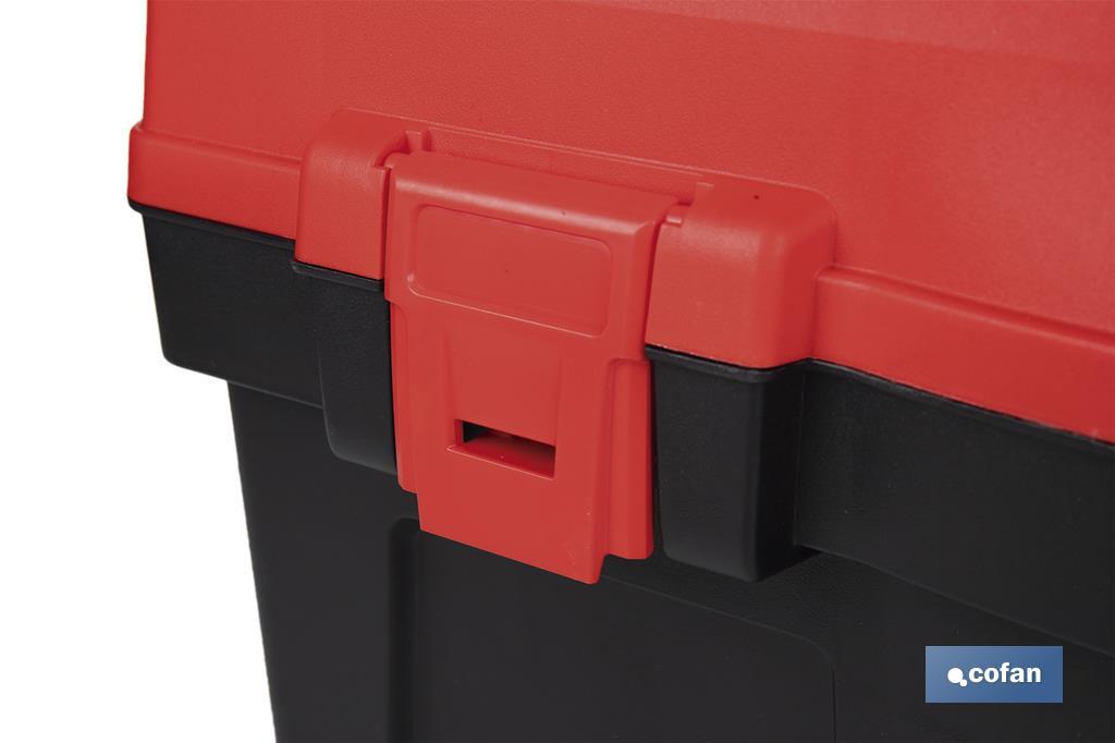 Caixa de ferramentas semi-profissional com fechos ABS | Disponível em vários tamanhos - Cofan