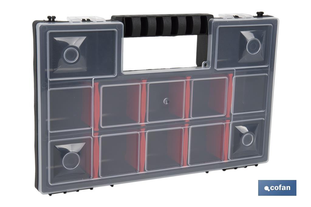 Organiser case with compartments for small parts | Available in three different sizes - Cofan