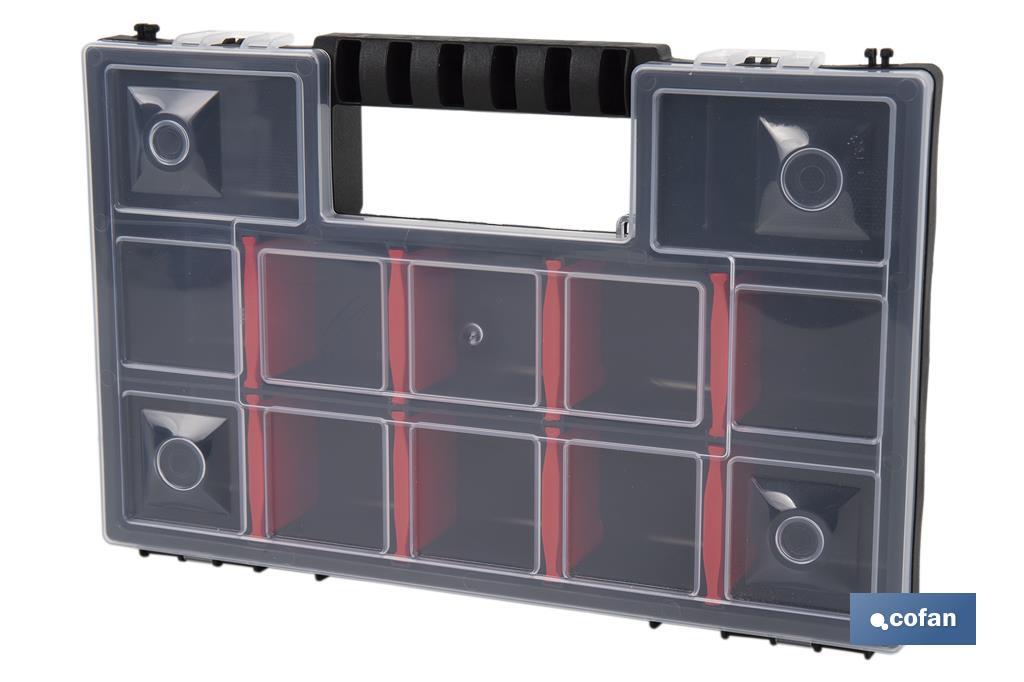 Organiser case with compartments for small parts | Available in three different sizes - Cofan