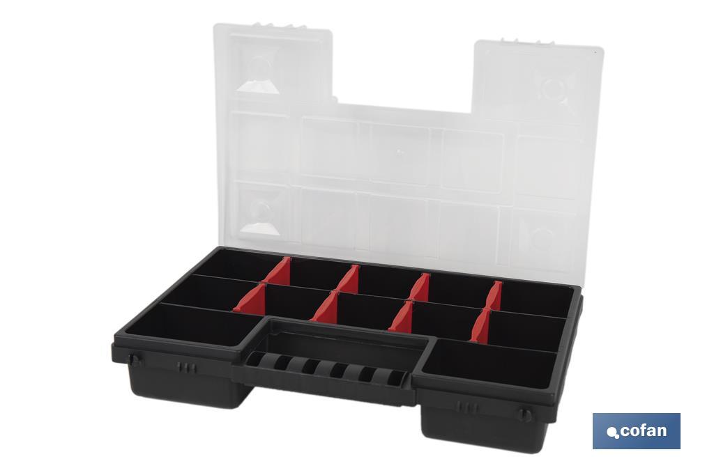 Organiser case with compartments for small parts | Available in three different sizes - Cofan