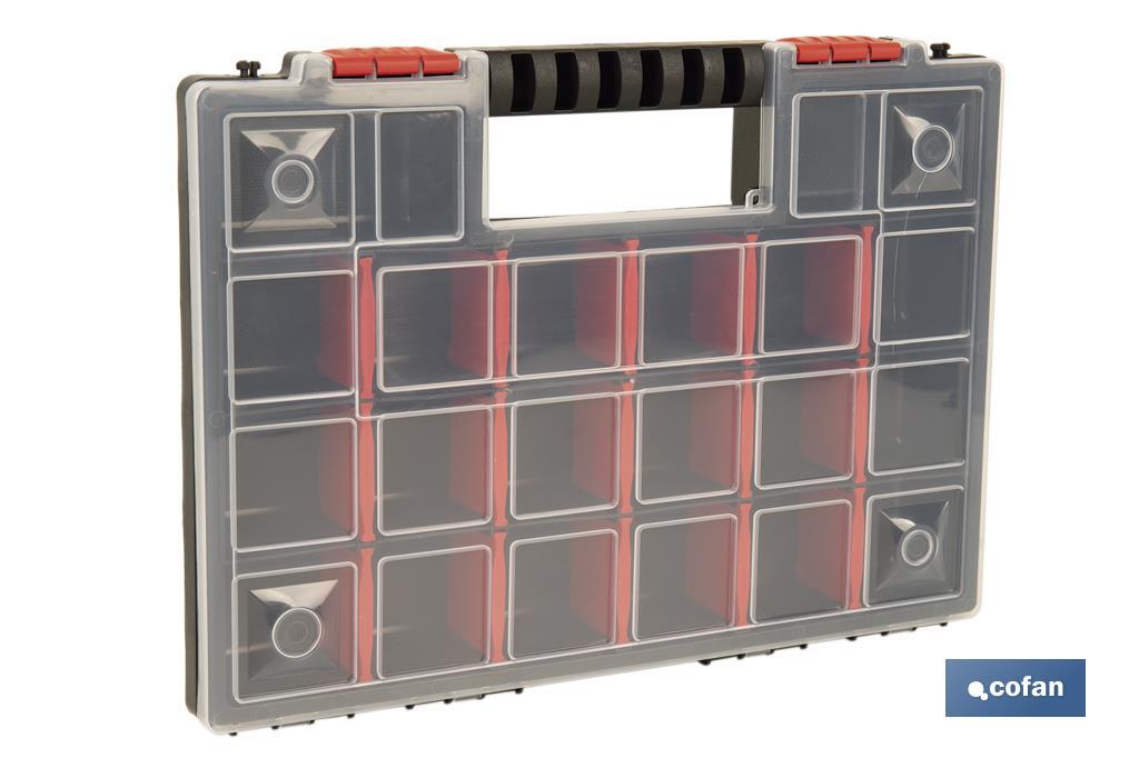 Organiser case with compartments for small parts | Available in three different sizes - Cofan