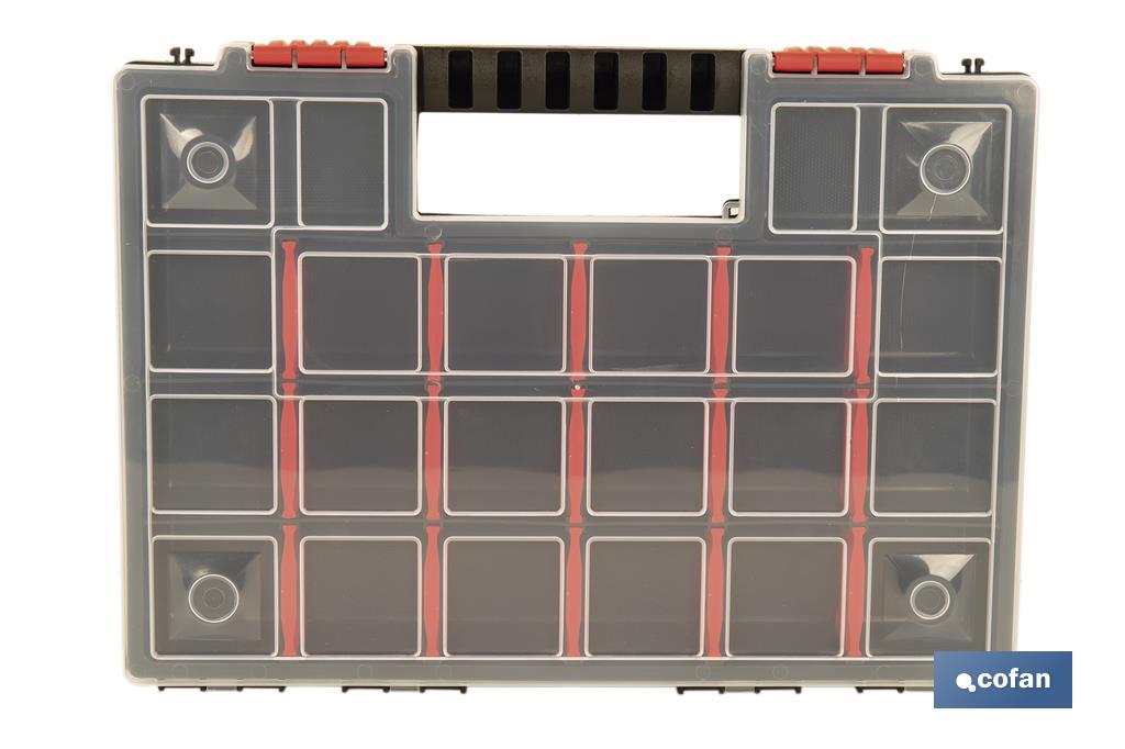 Organiser case with compartments for small parts | Available in three different sizes - Cofan