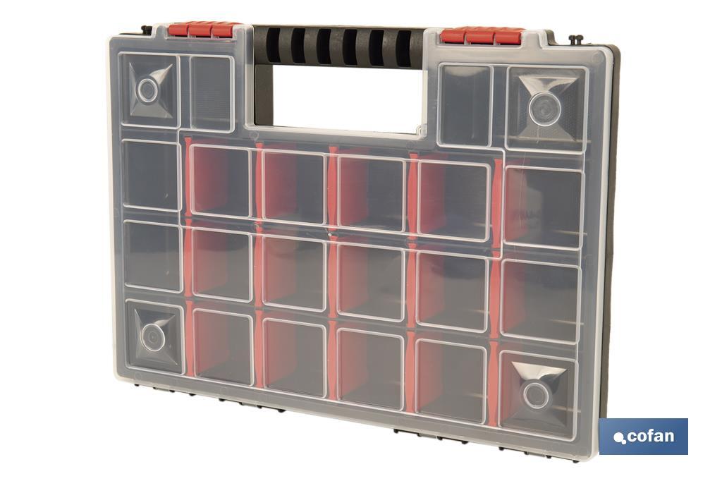 Organiser case with compartments for small parts | Available in three different sizes - Cofan