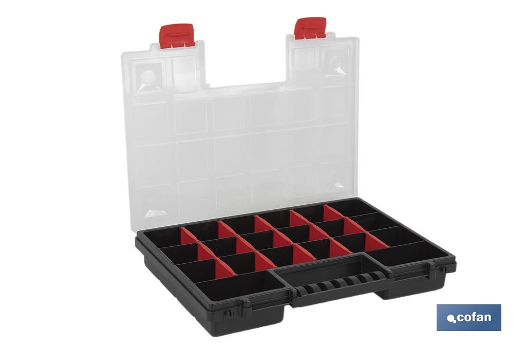 Organiser case with compartments for small parts | Available in three different sizes - Cofan