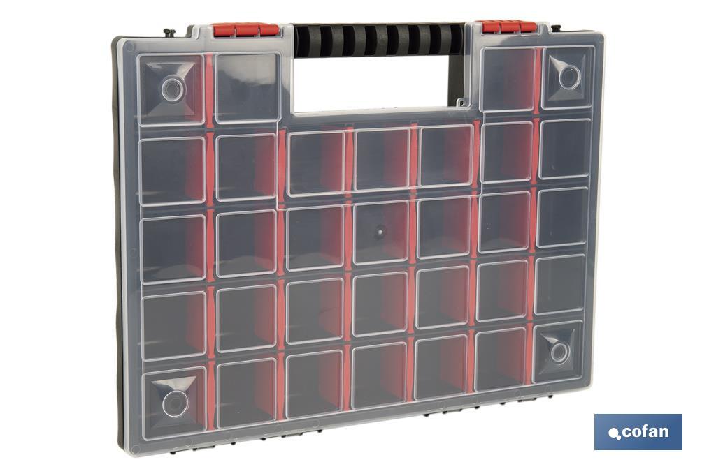Organiser case with compartments for small parts | Available in three different sizes - Cofan