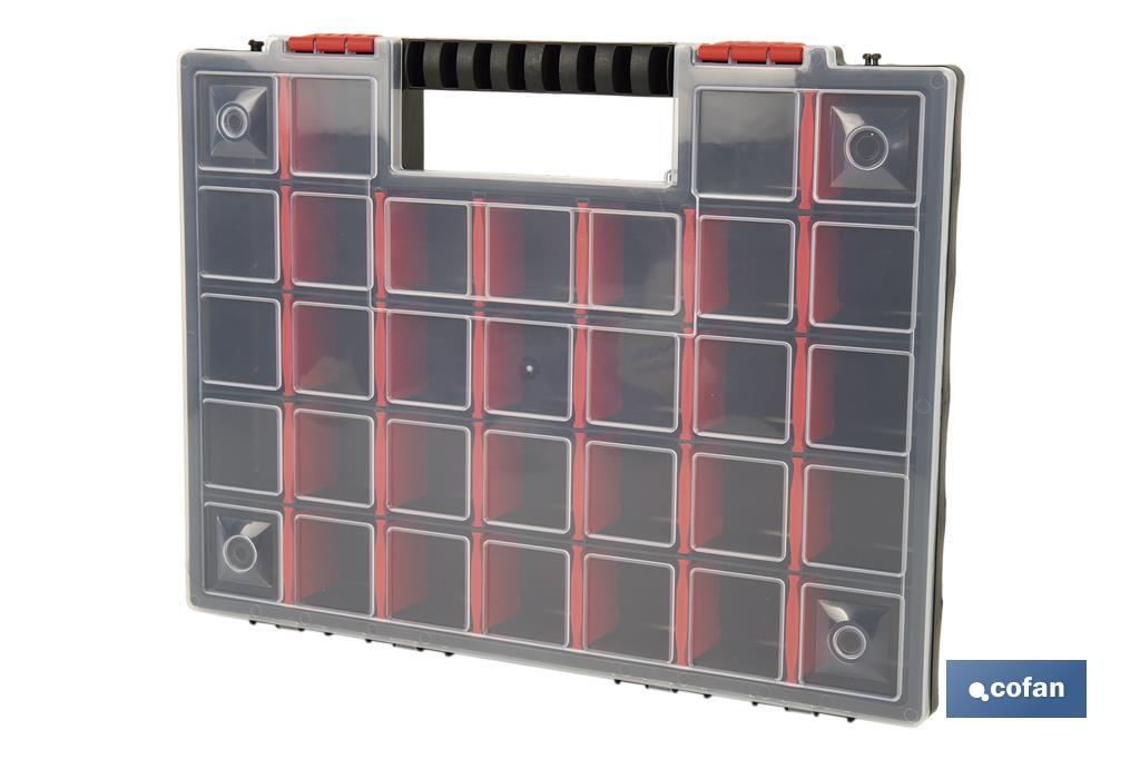 Organiser case with compartments for small parts | Available in three different sizes - Cofan