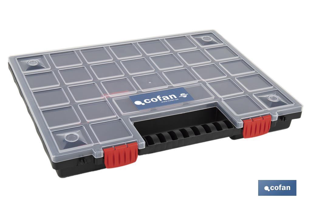 Organiser case with compartments for small parts | Available in three different sizes - Cofan