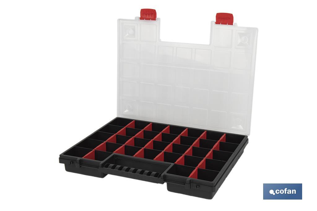 Organiser case with compartments for small parts | Available in three different sizes - Cofan