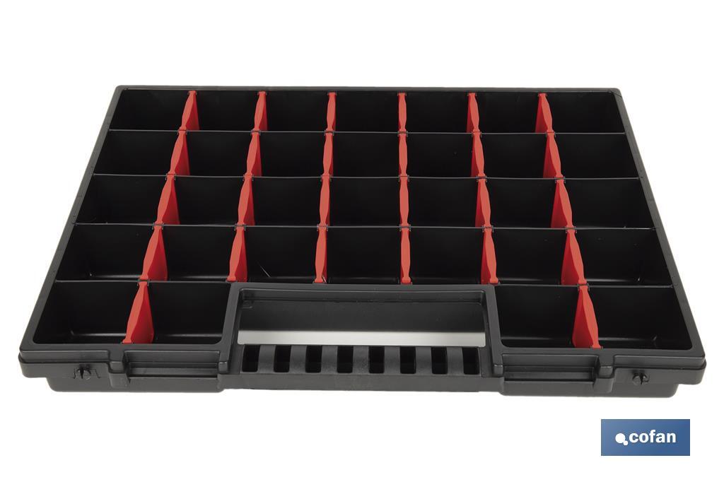 Organiser case with compartments for small parts | Available in three different sizes - Cofan
