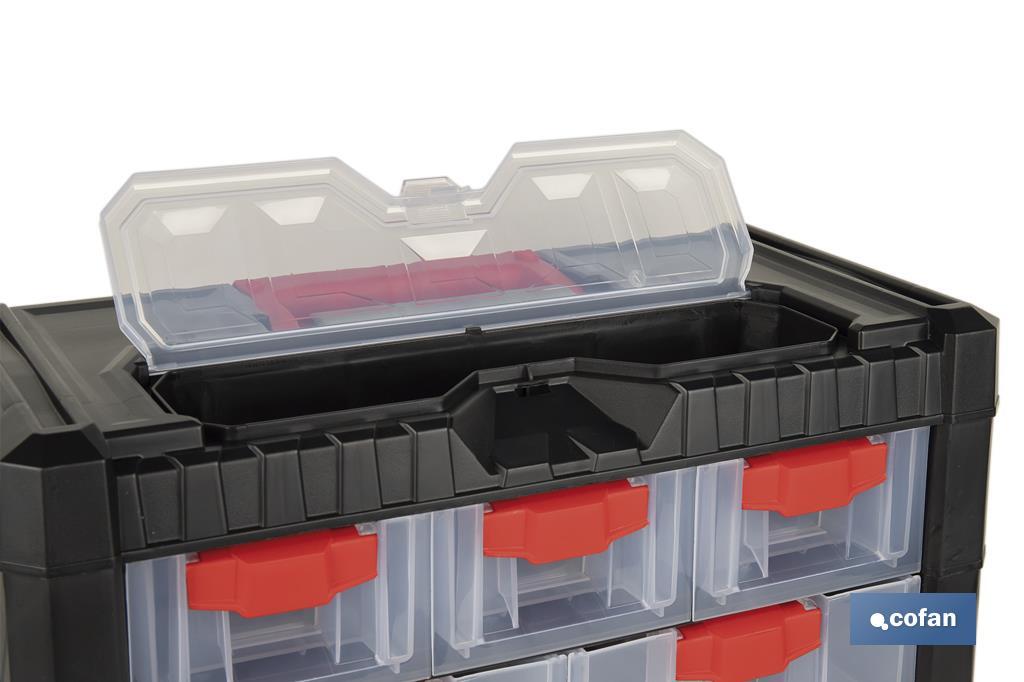 Armoire à 9 tiroirs pour l'organisation d'outils et de petites pièces | Deux dimensions différentes - Cofan