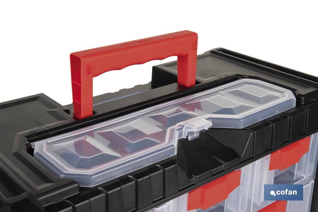 Armoire à 9 tiroirs pour l'organisation d'outils et de petites pièces | Deux dimensions différentes - Cofan