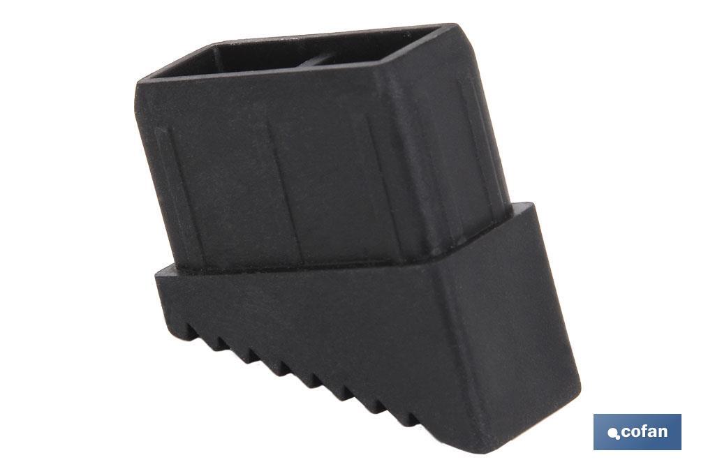 Taco de PVC para escaleras reforzadas soldadas cofan | Con medidas de 40 X 20 mm | Fabricadas en PVC resistente - Cofan