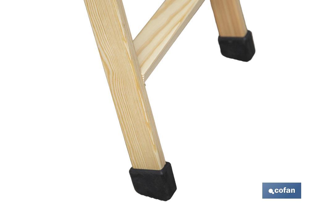 Escaleras de Madera Dobles de Alta Resistencia | Diferentes tamaños y alturas | Seguridad garantizada - Cofan