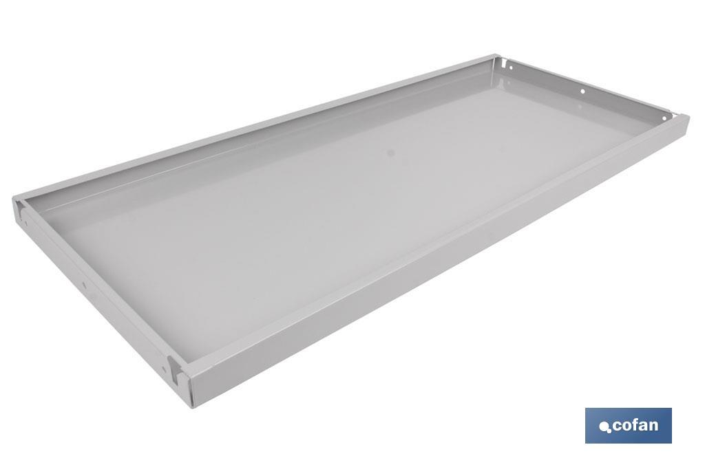 Bandeja para estanterías sin tornillos y sin refuerzos | En medidas de 690 x 300/400 mm y 930 x 300/400 mm - Cofan