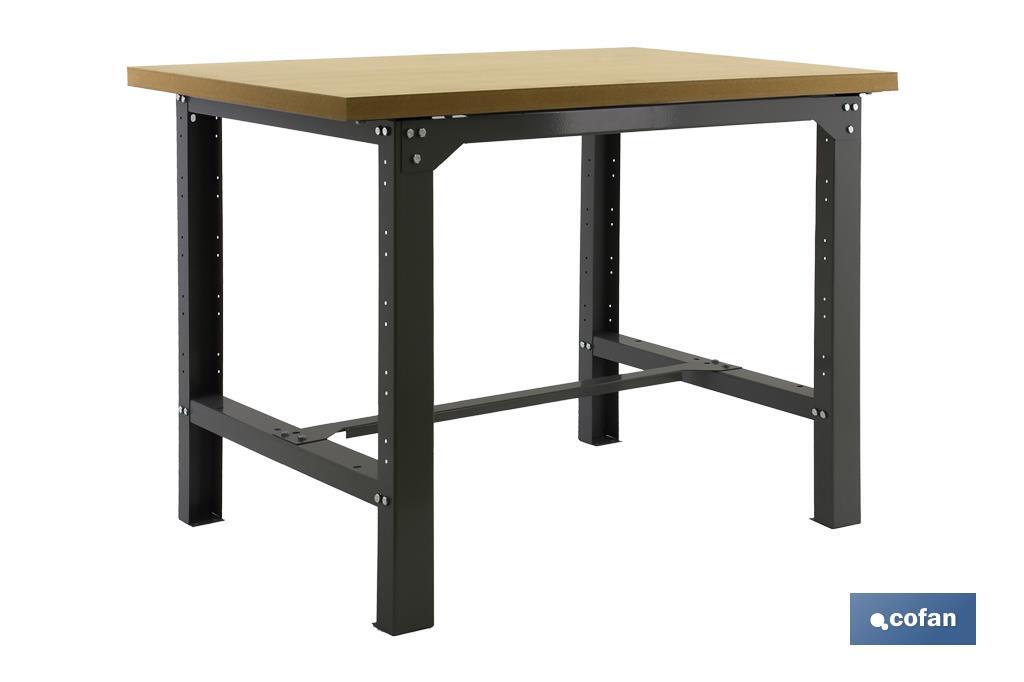 Steel workbench | Resistant and versatile | Anthracite | Available in different sizes - Cofan