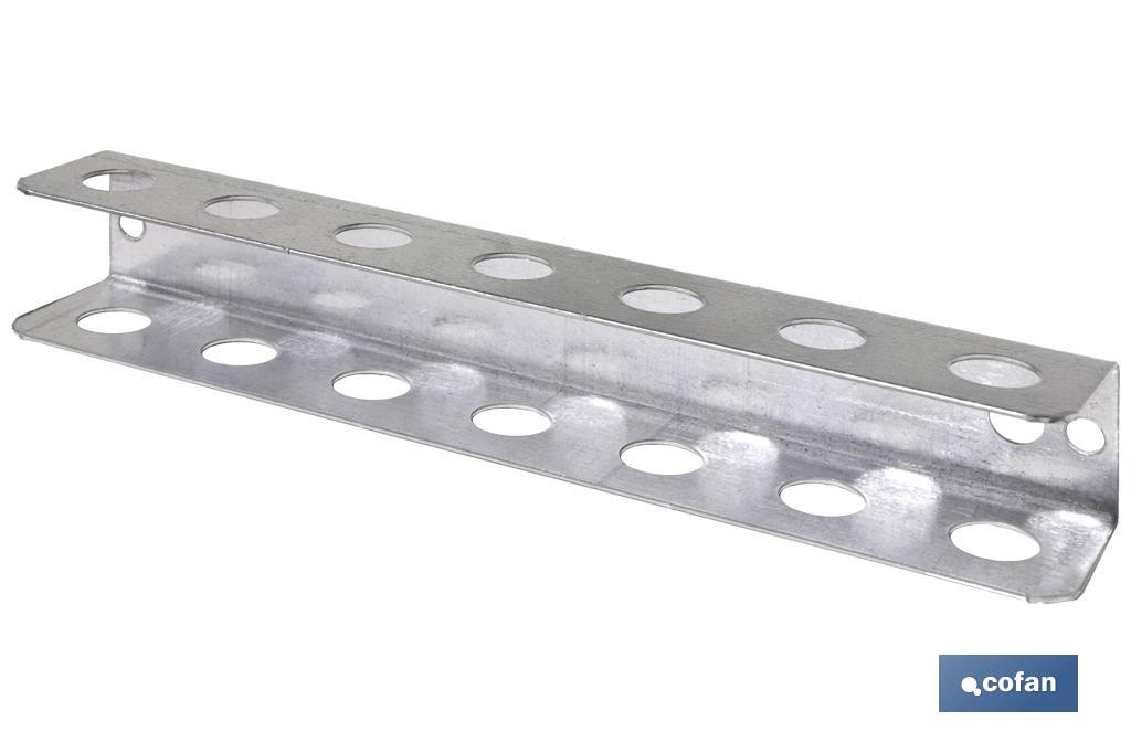 Supporto per cacciaviti | Ideale per pannello porta-utensili | Materiale: acciaio galvanizzato | Lunghezza: 220 millimetri - Cofan