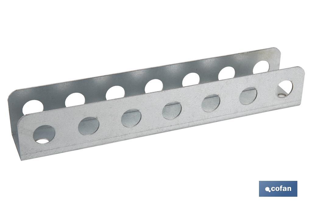 Porta chave de fendas | Adequado para painel de ferramentas | Material: aço galvanizado | Comprimento: 220mm - Cofan