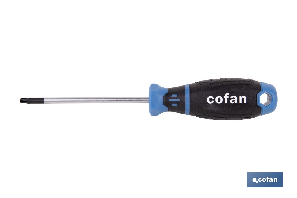 Destornillador Torx modelo DIN 50150 Gripforce | Punta magnética y mango antideslizante | Disponible en diferentes tamaños - Cofan
