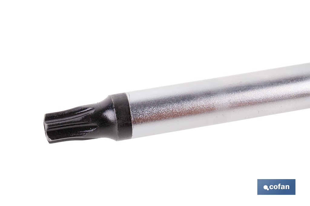 Destornillador Torx inviolable modelo Gripforce | Punta magnética y mango antideslizante | Disponible en diferentes tamaños - Cofan