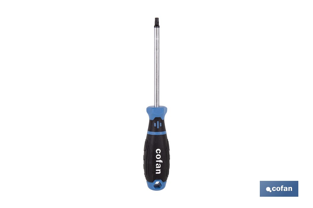 Destornillador Torx inviolable modelo Gripforce | Punta magnética y mango antideslizante | Disponible en diferentes tamaños - Cofan