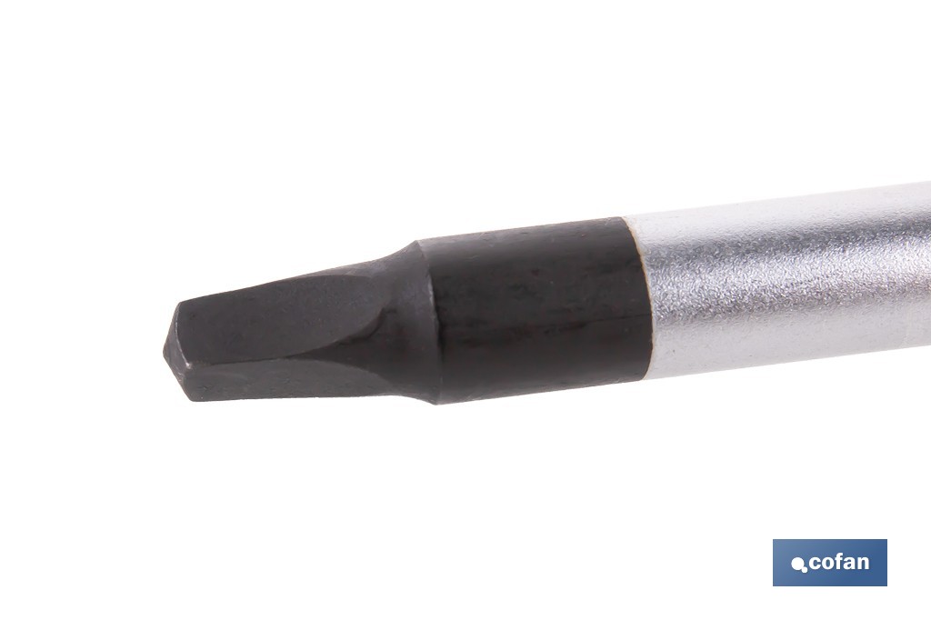 Destornillador Robertson R2 × 100 mm modelo Gripforce | Punta magnética y mango antideslizante - Cofan