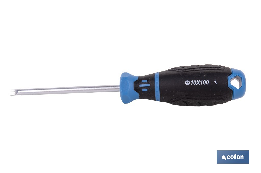 Destornillador Spanner doble punta modelo Gripforce | Punta magnética y mango antideslizante | Disponible en diferentes tamaños - Cofan