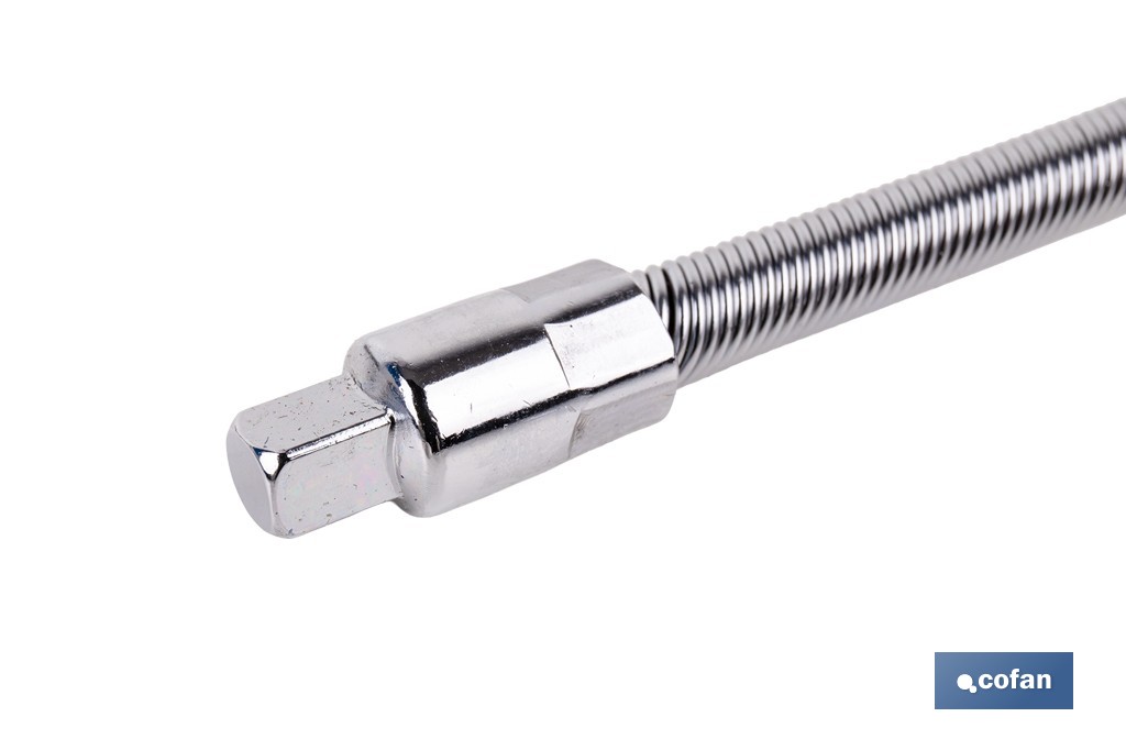 Destornillador flexible con 9 vasos hexagonales Gripforce | Incluye vasos desde SW5 hasta SW13 - Cofan
