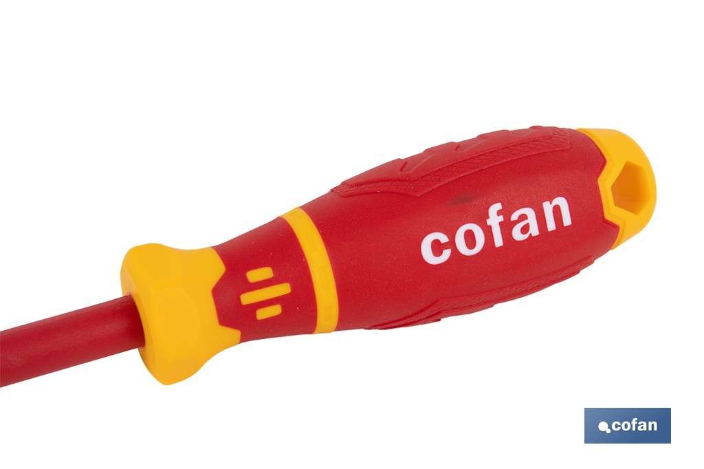 Destornillador Pozidrive aislado modelo Gripforce | Conforme a IEC 60900 y GS | Disponible en diferentes tamaños - Cofan