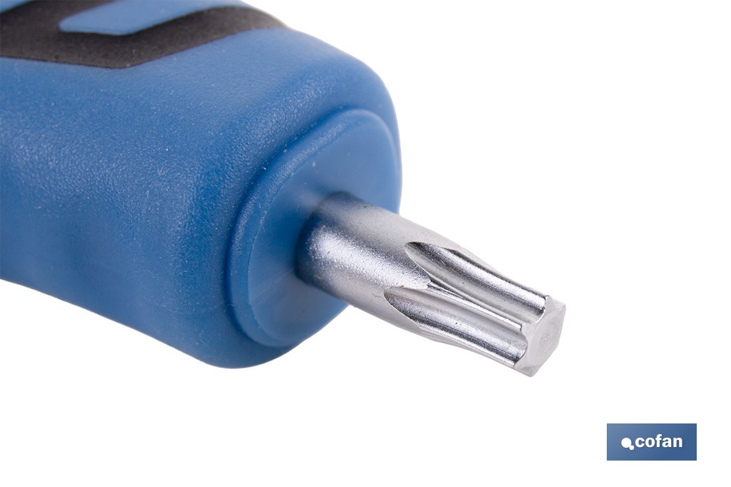 Destornillador Torx con mango en T Gripforce | Doble punta y mango antideslizante | Disponible en diferentes tamaños - Cofan
