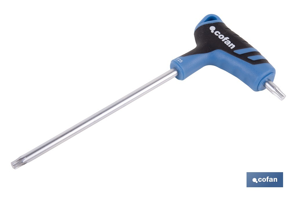 Destornillador Torx con mango en T Gripforce | Doble punta y mango antideslizante | Disponible en diferentes tamaños - Cofan