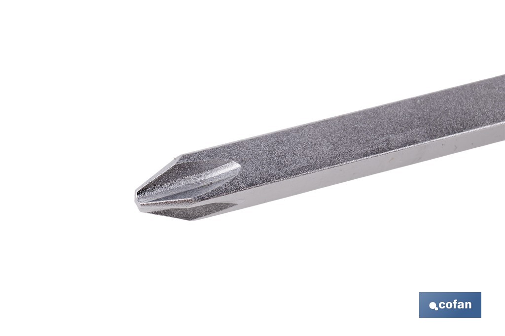 Destornillador Phillips de impacto Gripforce | Cabeza de golpeo y mango antideslizante | Disponible en diferentes tamaños - Cofan