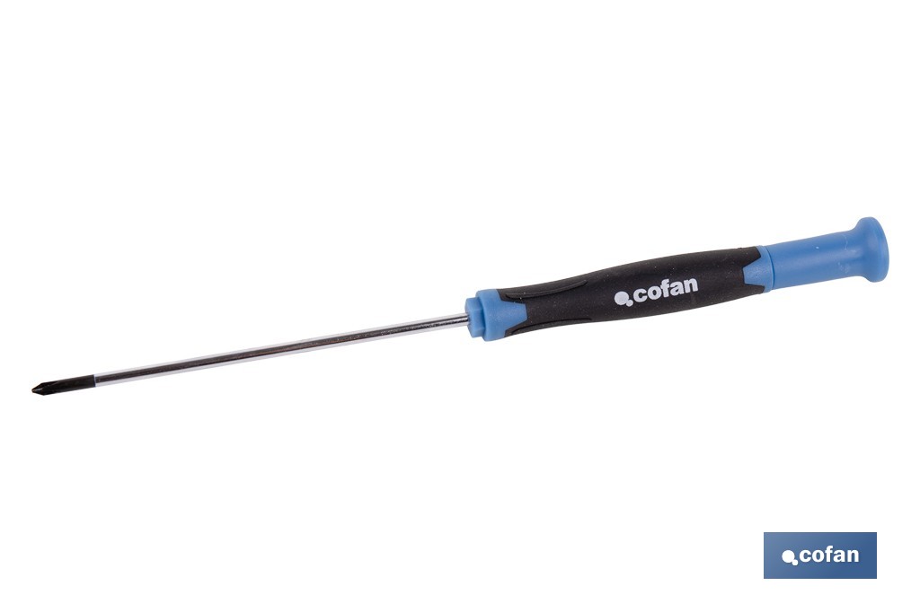 Destornillador Phillips de alta precisión modelo Gripforce | Punta magnética y mango antideslizante | Disponible en diferentes tamaños - Cofan