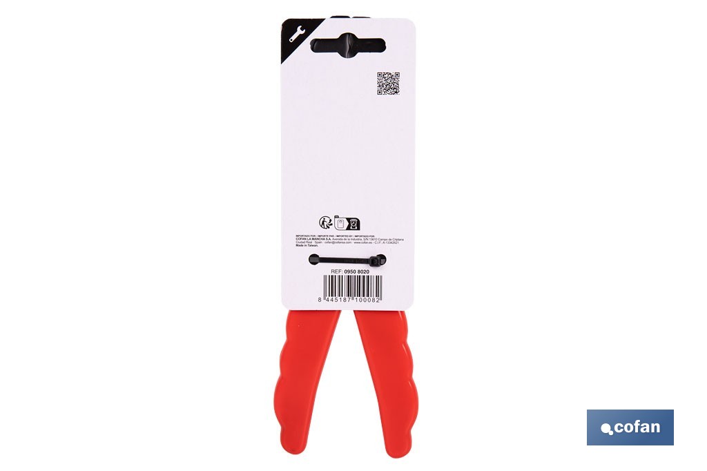Alicates de Crimpar | Para terminales aislados | Longitud 200 mm - Cofan
