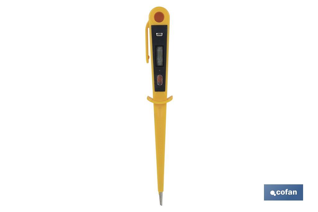 Voltage tester | 100-250V | Size: 190mm - Cofan