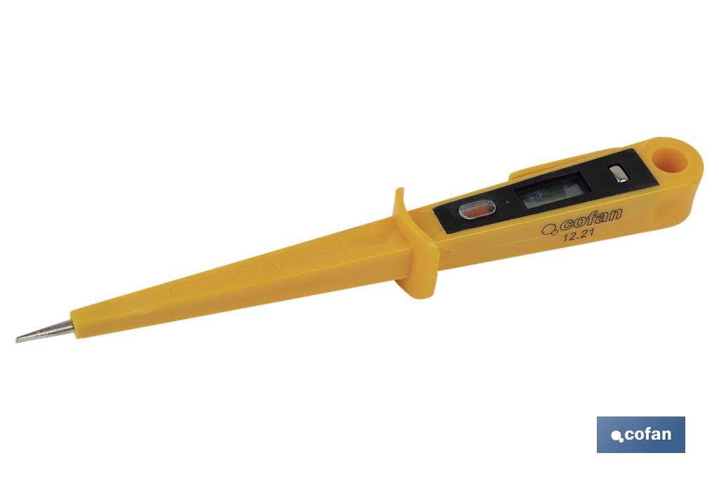 Voltage tester | 100-250V | Size: 190mm - Cofan