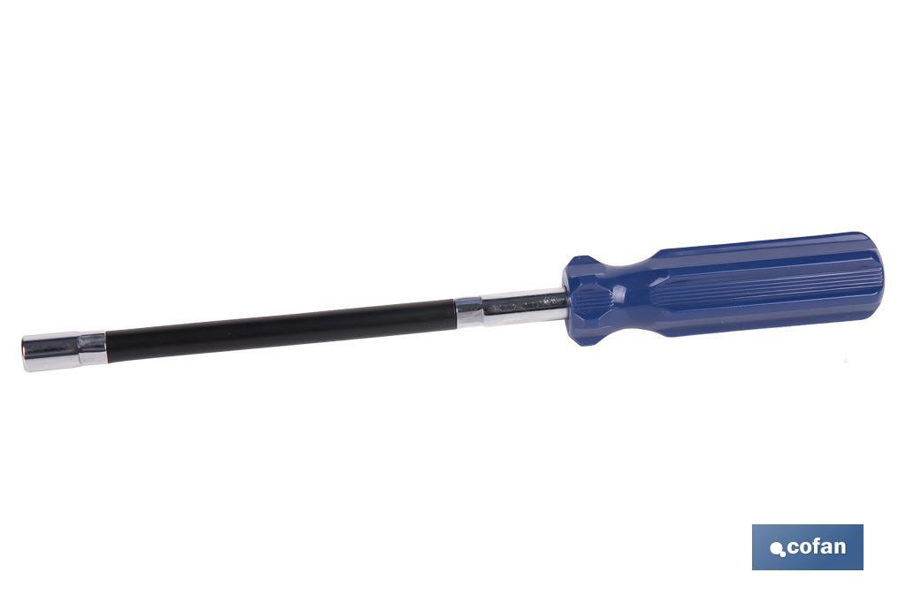 Screwdriver with flexible shaft for SW7 clamps | Size: 28 x 3cm | Material: iron WRH62A - Cofan