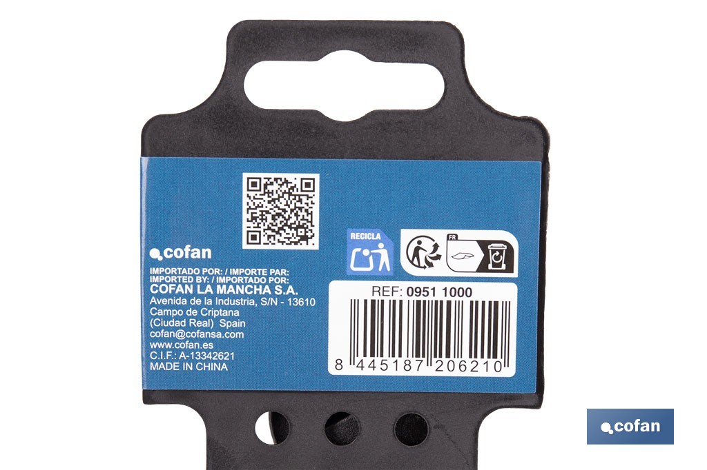 Pinza a pappagallo | Effetto molla 7" - 10" | Lunghezza: 170 - 250 mm - Cofan