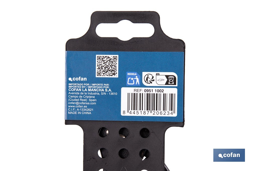 Pinza a pappagallo | Effetto molla 7" - 10" | Lunghezza: 170 - 250 mm - Cofan