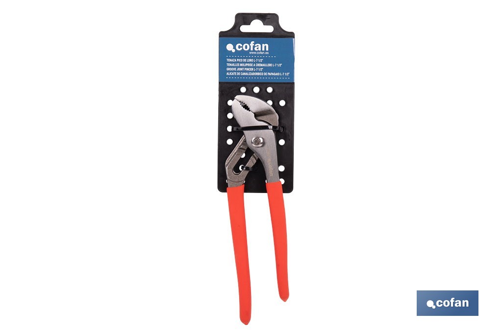 Pinza a pappagallo | Lunghezza: 10" - 12" - 16" | Manico antiscivolo - Cofan